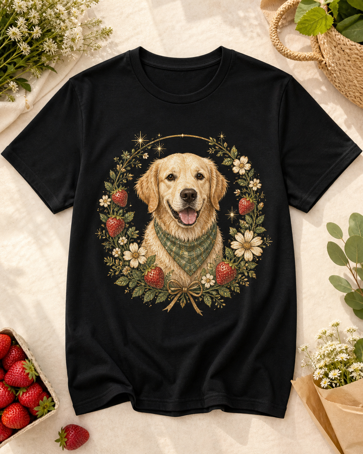 Custom Farmers Market Pet Portrait Bling Unisex Tee