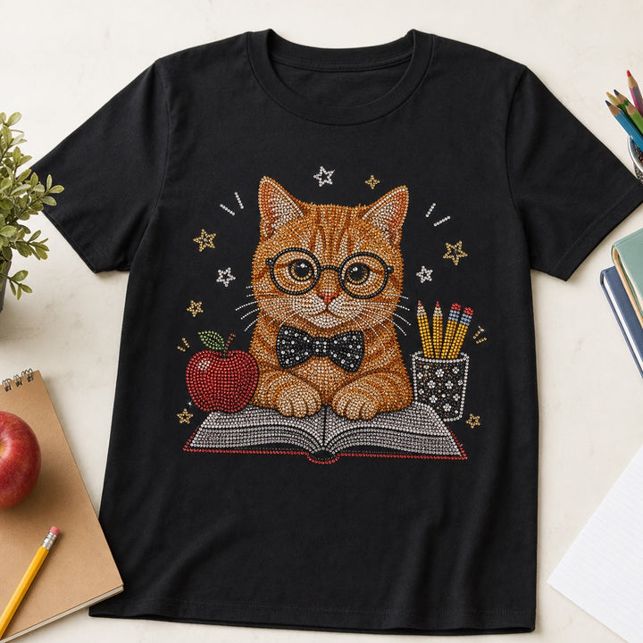 Custom Teacher's Pet Classroom Portrait Bling Unisex Tee