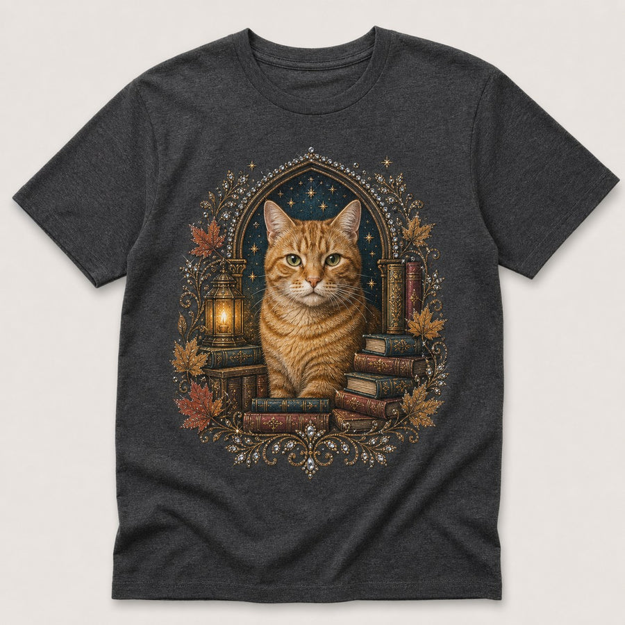 Main product image for Vintage Bookshop Pet Portrait Bling Unisex Tee
