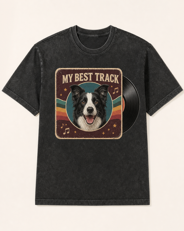 Custom Pet Vinyl Record Photo Unisex Tee