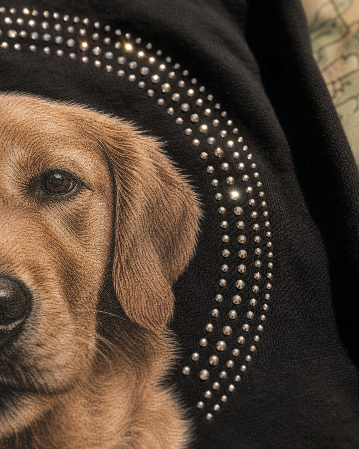 Custom Road Trip Dog Mom Pet Portrait Bling Unisex Tee