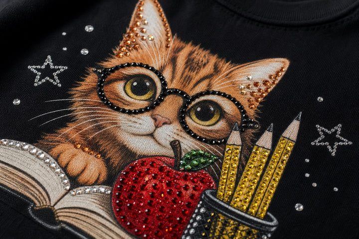 Custom Teacher's Pet Classroom Portrait Bling Unisex Tee