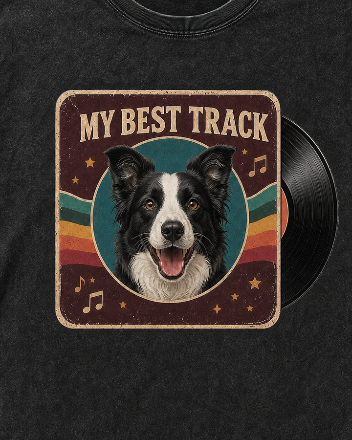 Custom Pet Vinyl Record Photo Unisex Tee