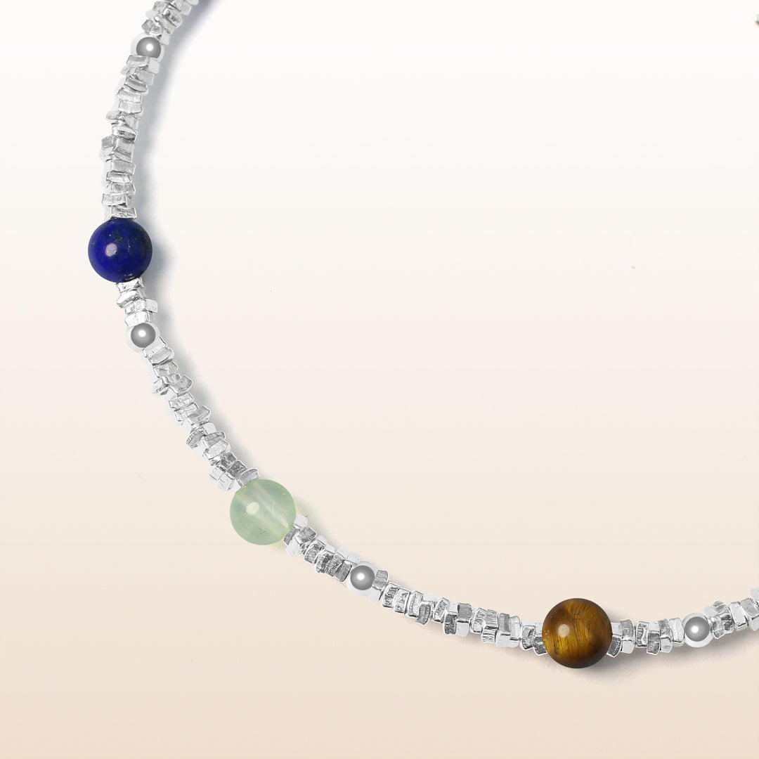 Activate Potential - 7 Chakra Silver Bracelet