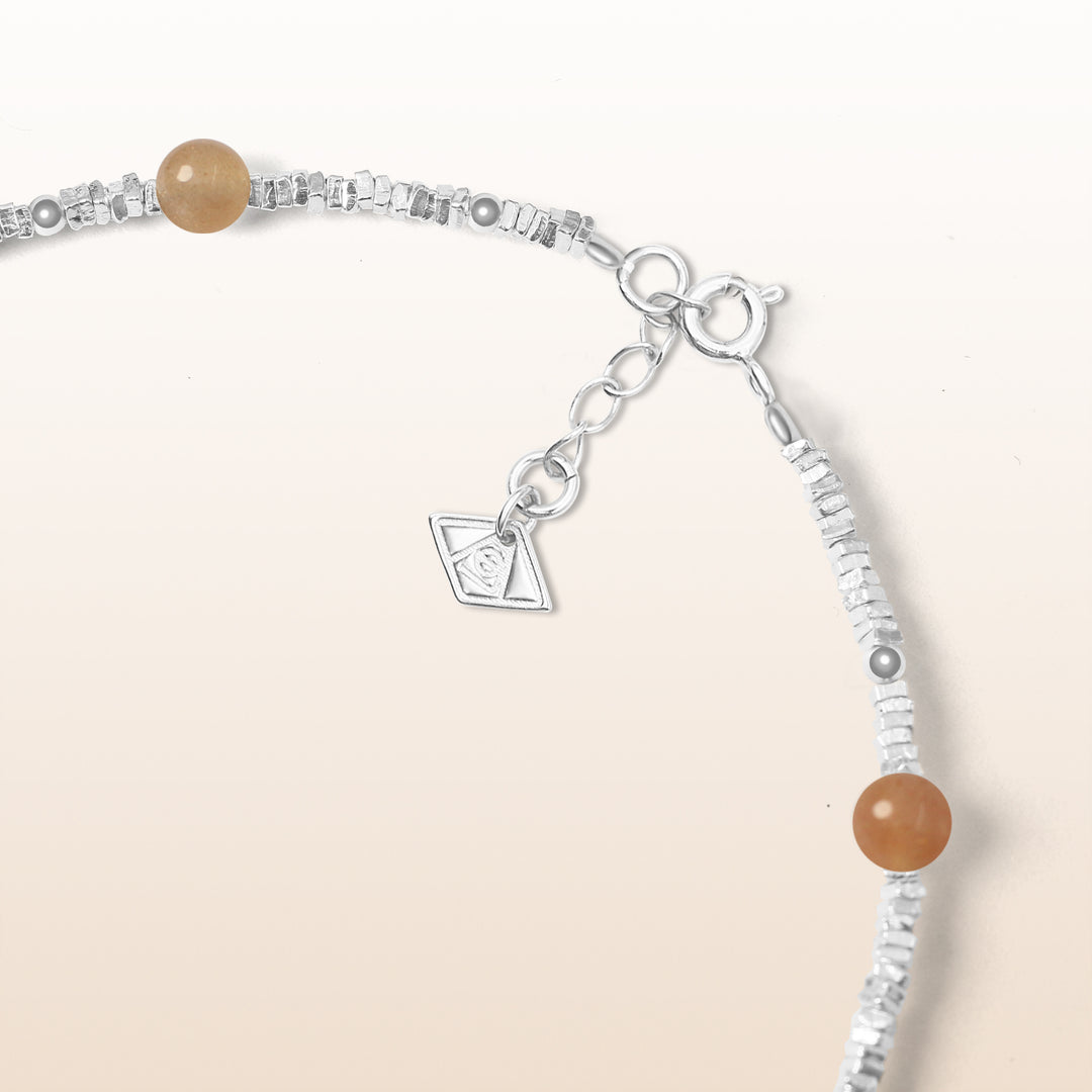 Activate Potential - Sunstone Chakra Silver Bracelet