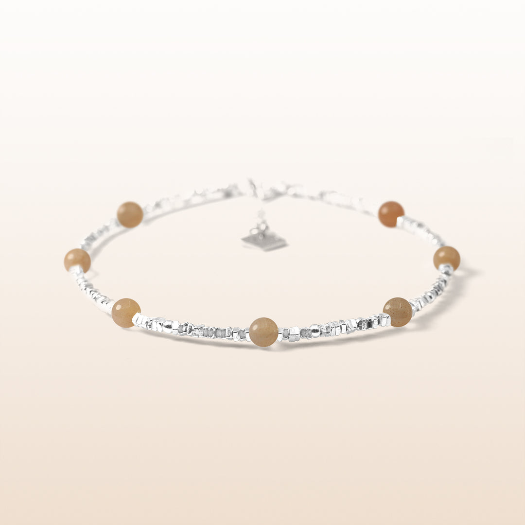 Activate Potential - Sunstone Chakra Silver Bracelet