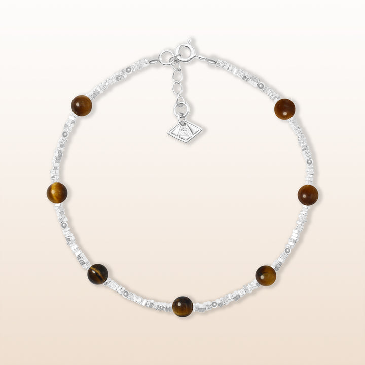 Activate Potential - Tiger Eye Chakra Silver Bracelet