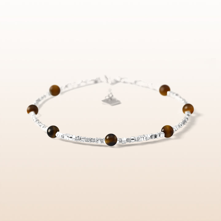 Activate Potential - Tiger Eye Chakra Silver Bracelet