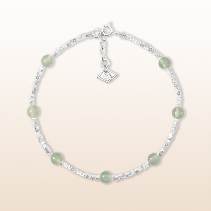 Activate Potential - Prehnite Chakra Silver Bracelet