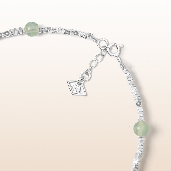 Activate Potential - Prehnite Chakra Silver Bracelet