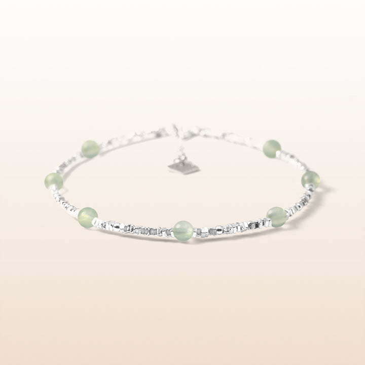 Activate Potential - Prehnite Chakra Silver Bracelet