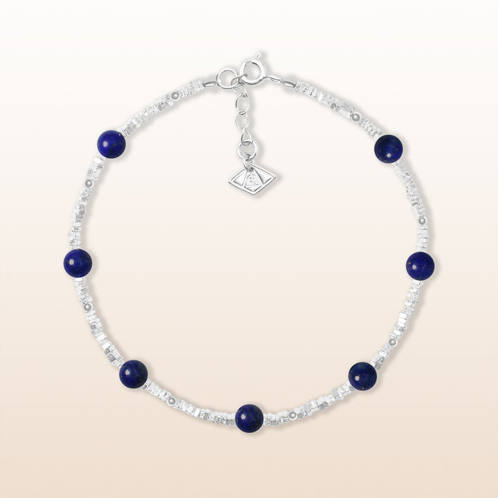 Activate Potential - Lapis Lazuli Chakra Silver Bracelet