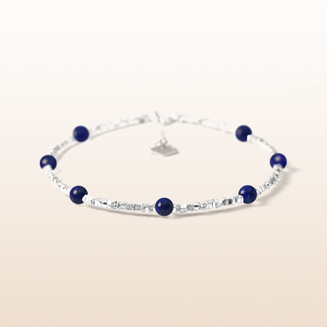 Activate Potential - Lapis Lazuli Chakra Silver Bracelet