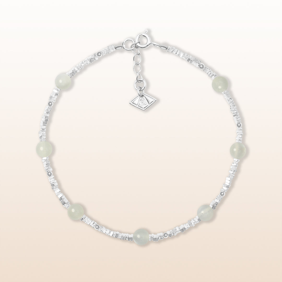 Activate Potential - Moonstone Chakra Silver Bracelet