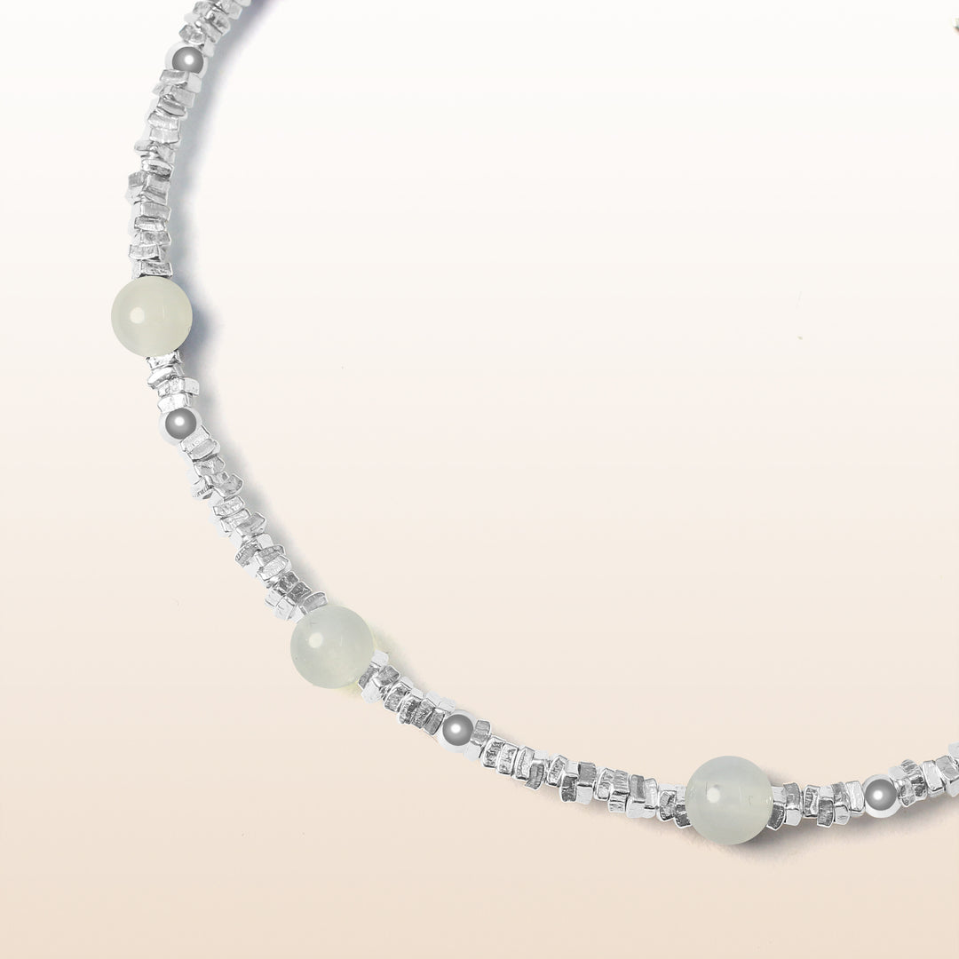 Activate Potential - Moonstone Chakra Silver Bracelet