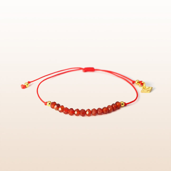 Balanced Journey - Red Agate Chakra Red Rope Bracelet