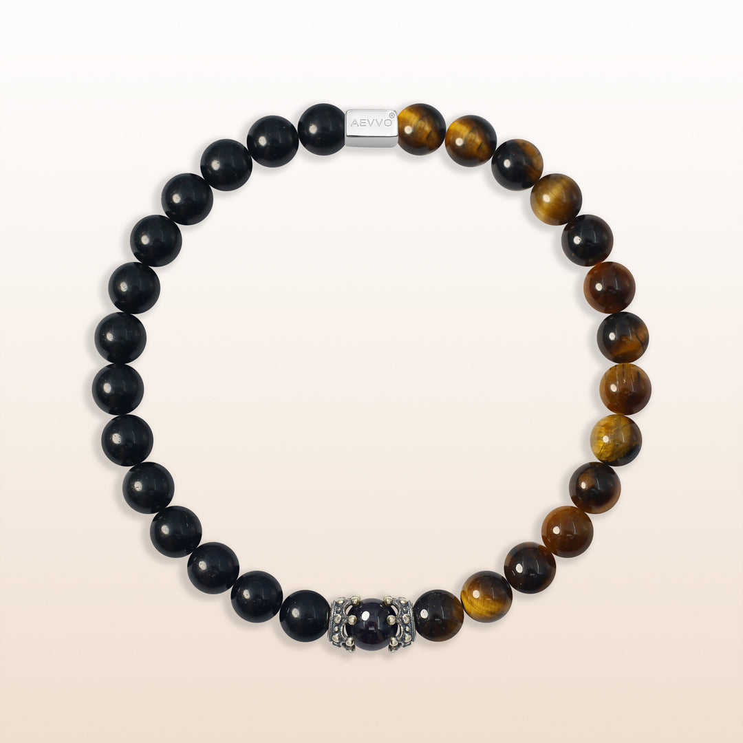 Optimistic Leader Garnet Aries Lucky Stone Bracelet