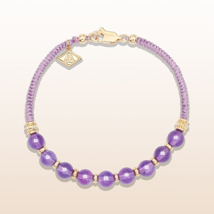 Amethyst Aries Guardian Bracelet