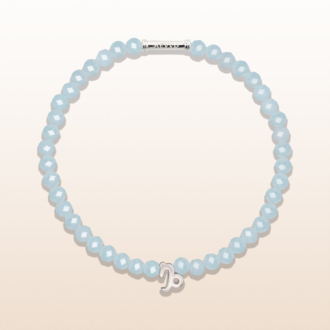 Aquamarine Capricorn Lucky Stone Bracelet