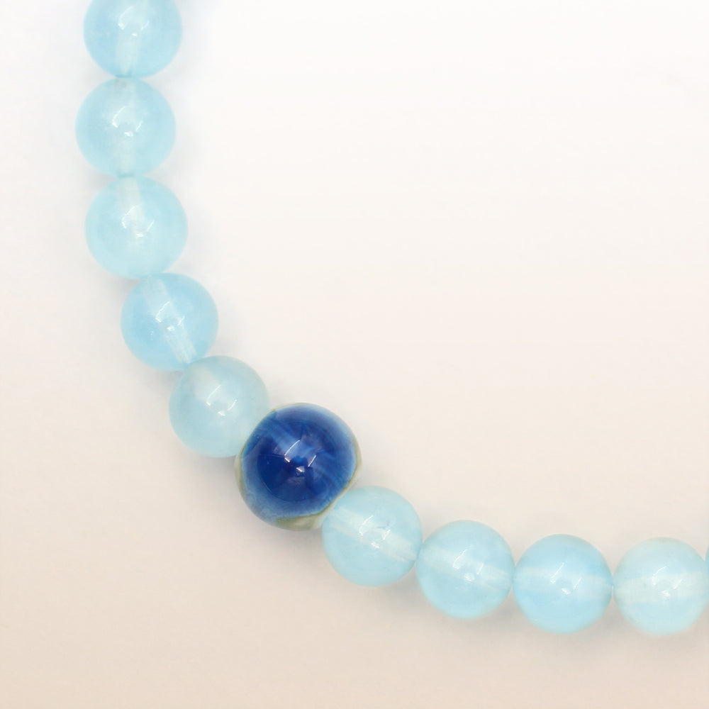 March Birthstone Bracelet With Evil_Eye