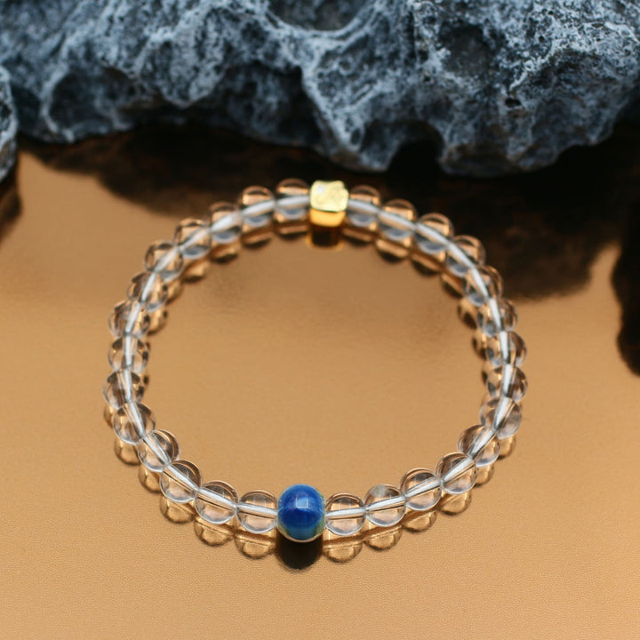 Birthstone evil eye bracelet