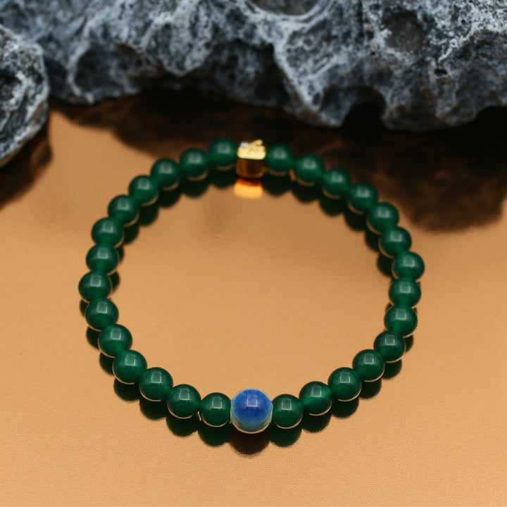 Birthstone evil eye bracelet