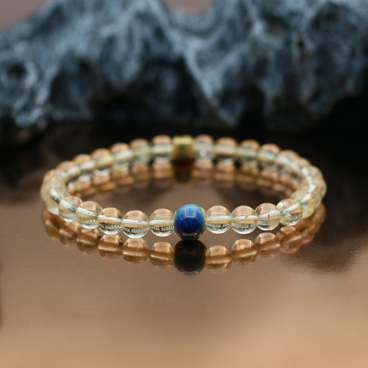 Citrine November Birthstone Evil Eye Bracelet