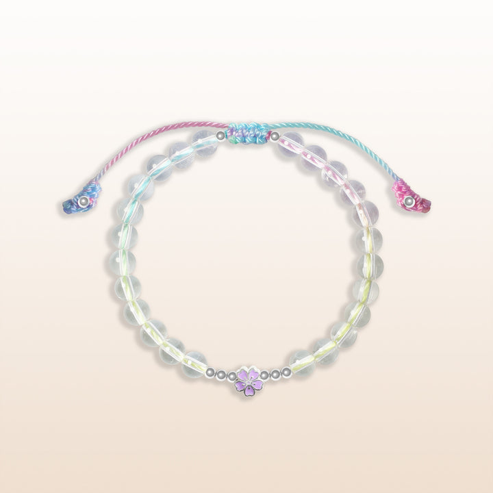 Blooming Moment - Flower Colorful Rope Quartz Kid's Bracelet