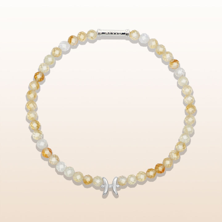 Citrine Pisces Lucky Stone Bracelet