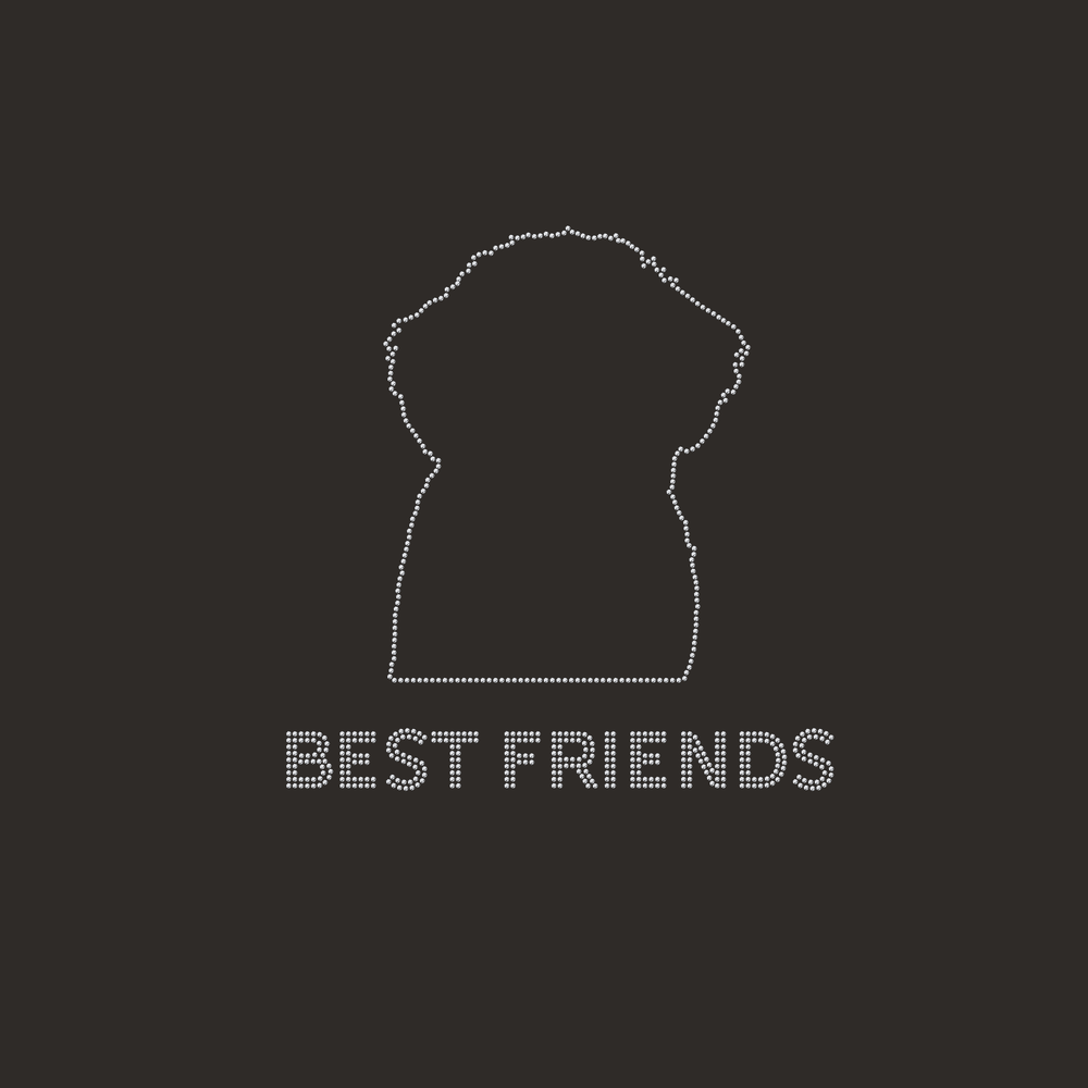 Second finished product view for Best Friend Bling Unisex T-shirt with Pet Photo
