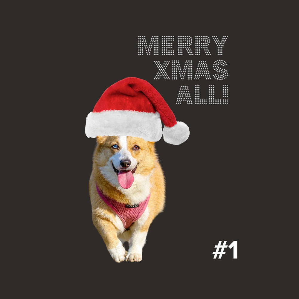 Second finished product view for Bling Christmas Pet Unisex T-shirt