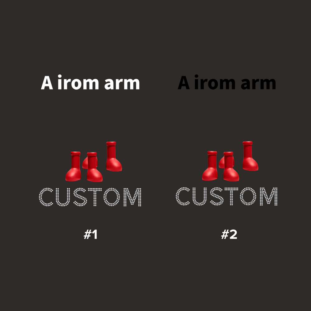 Second finished product view for A Iron Arm Doberman Unisex Tee with Custom Bling Pet Name