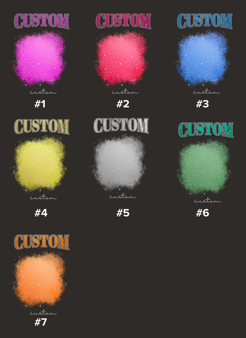 Second finished product view for Bling Cheer Unisex T-shirt With Your Photo, Name And Cheer Name