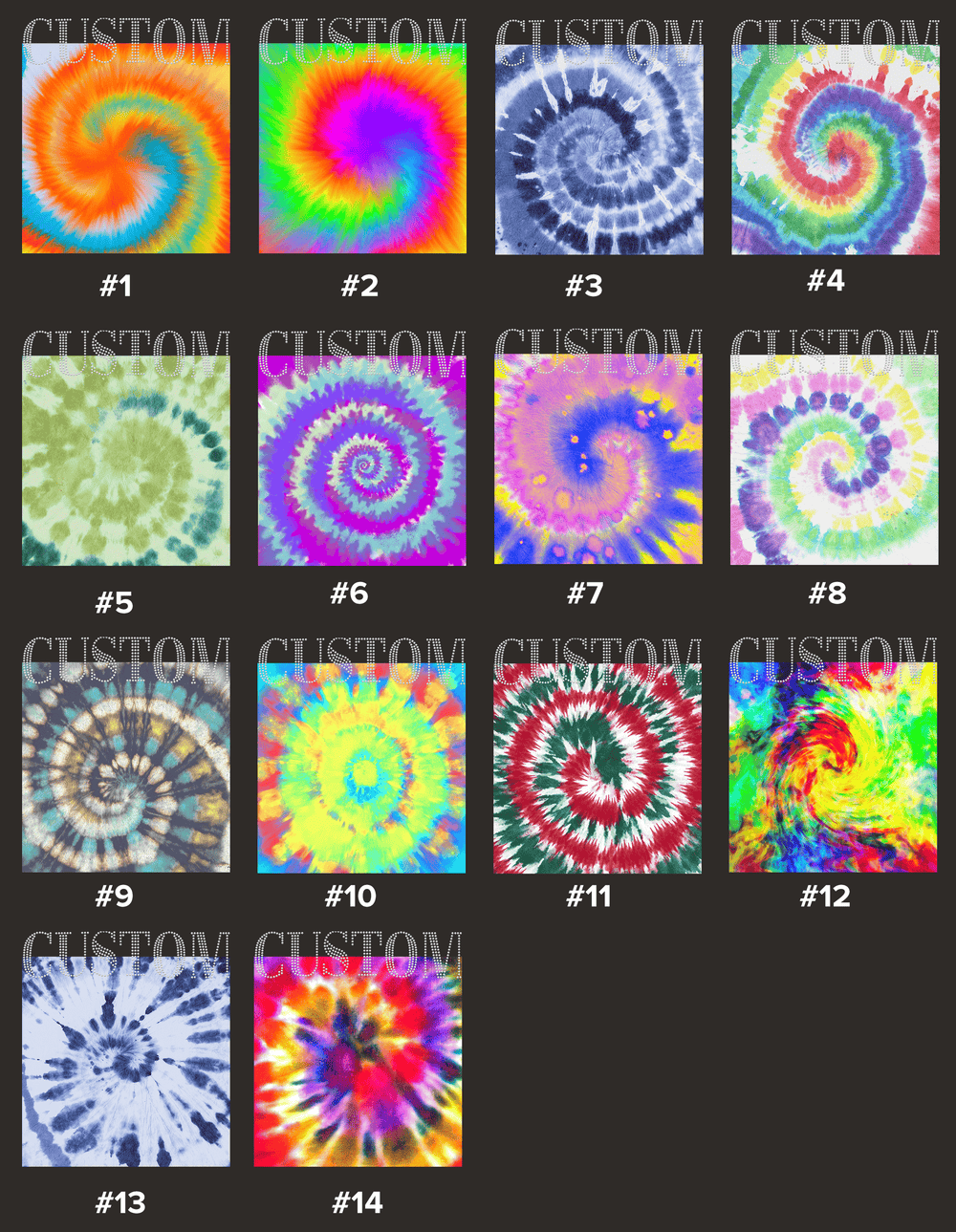 Second finished product view for Tie-dye Styles for Bling Unisex Tee With Personalized Pet Face
