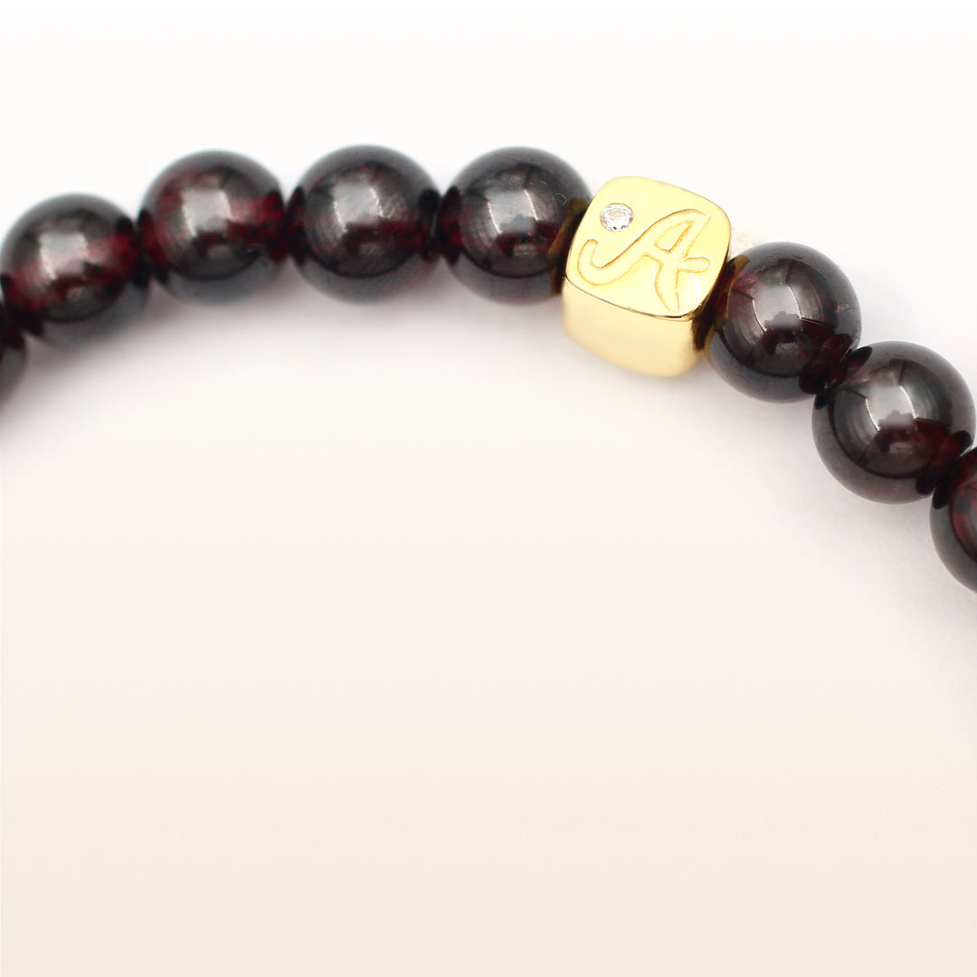 Birthstone Bracelet With 925 Sterling Silver Plated With 18K Gold