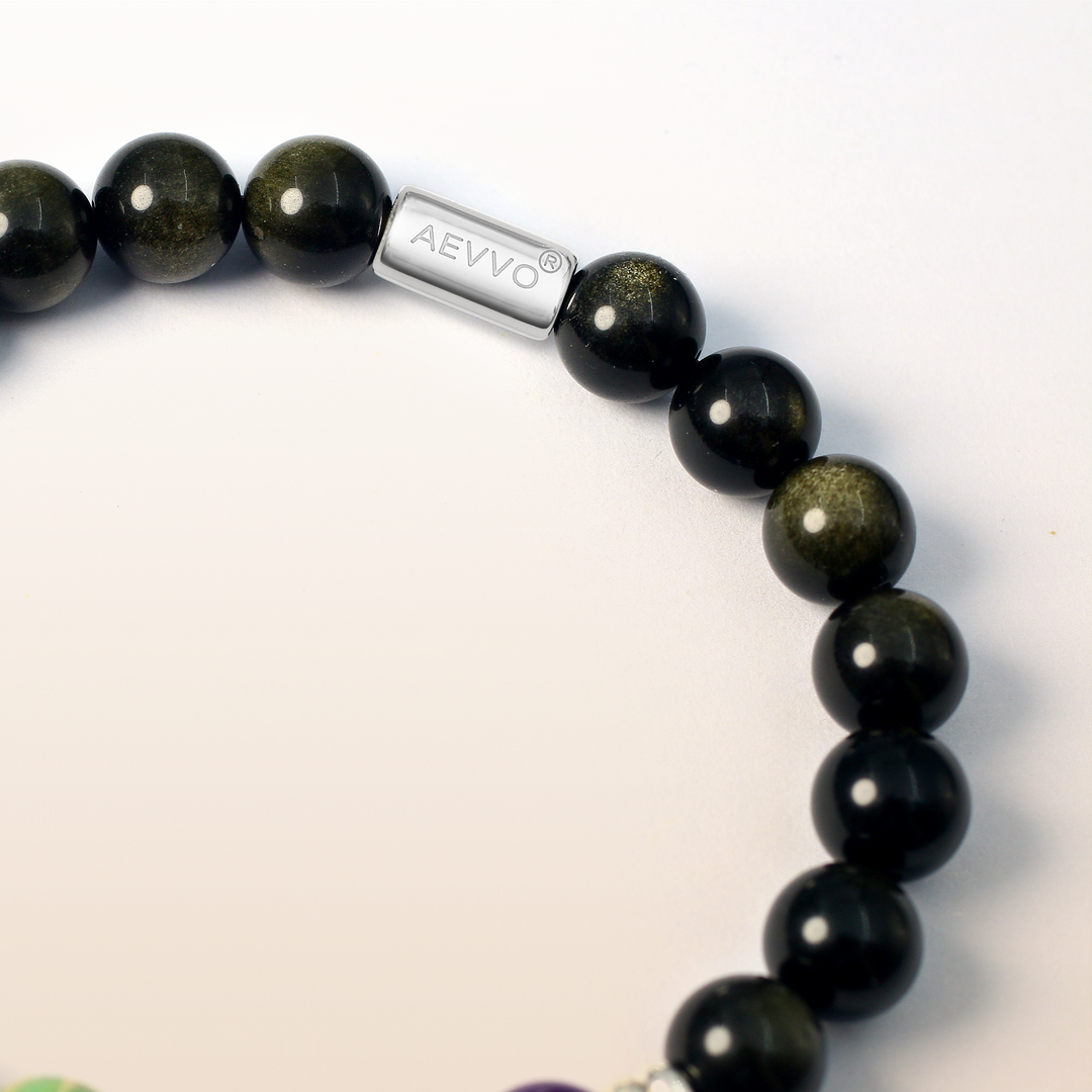 Growth-Silver 7 Chakra Bracelet Ⅰ