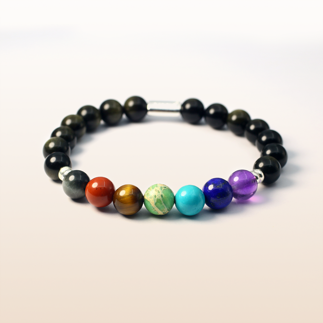 Growth-Silver 7 Chakra Bracelet Ⅰ