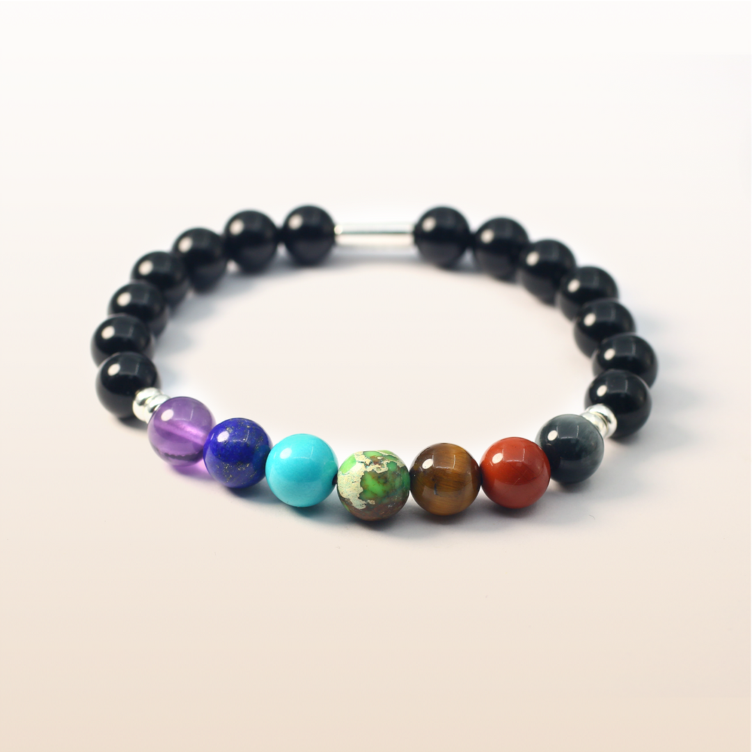 Growth-Silver 7 Chakra Bracelet Ⅰ Ⅰ