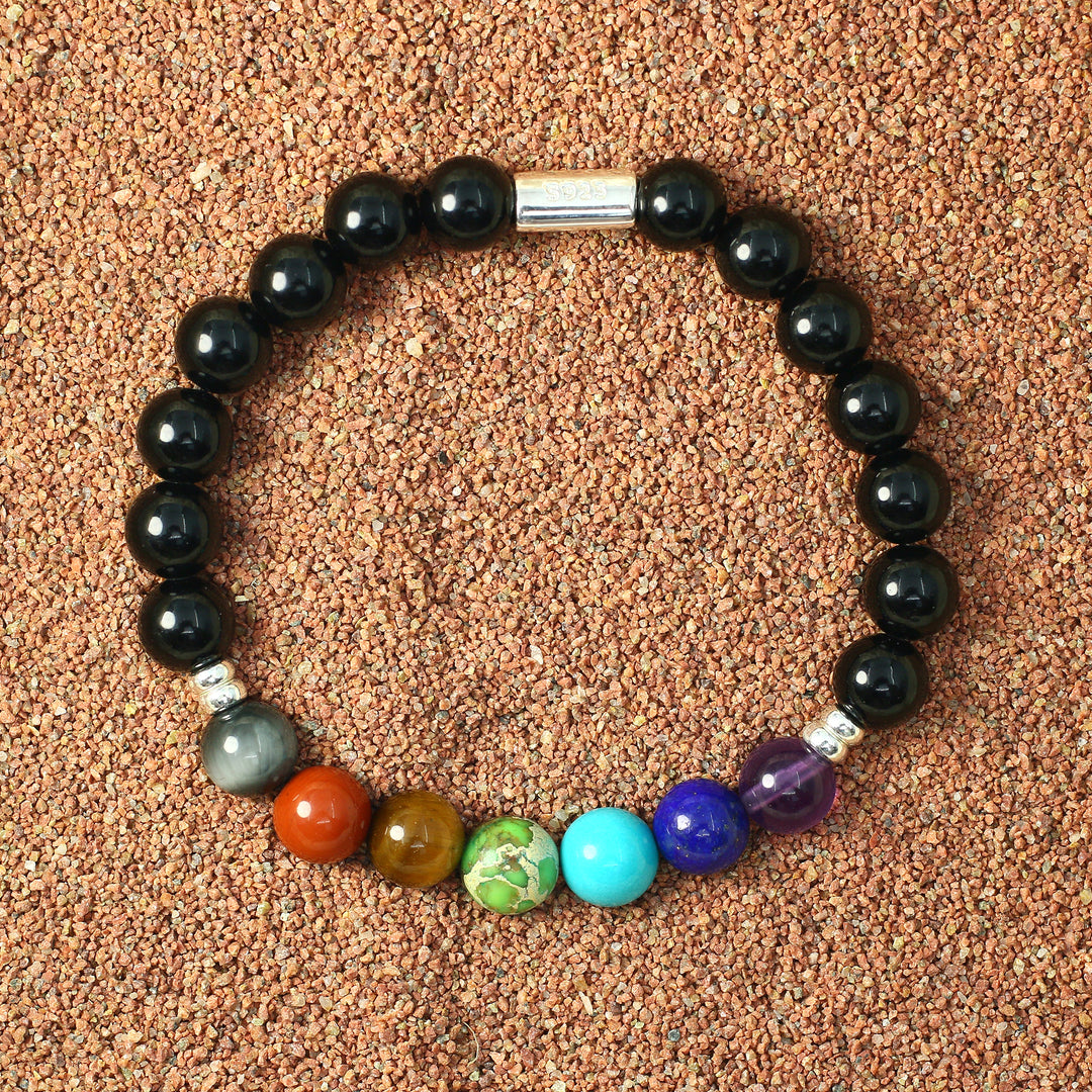 Growth-Silver 7 Chakra Bracelet Ⅰ Ⅰ