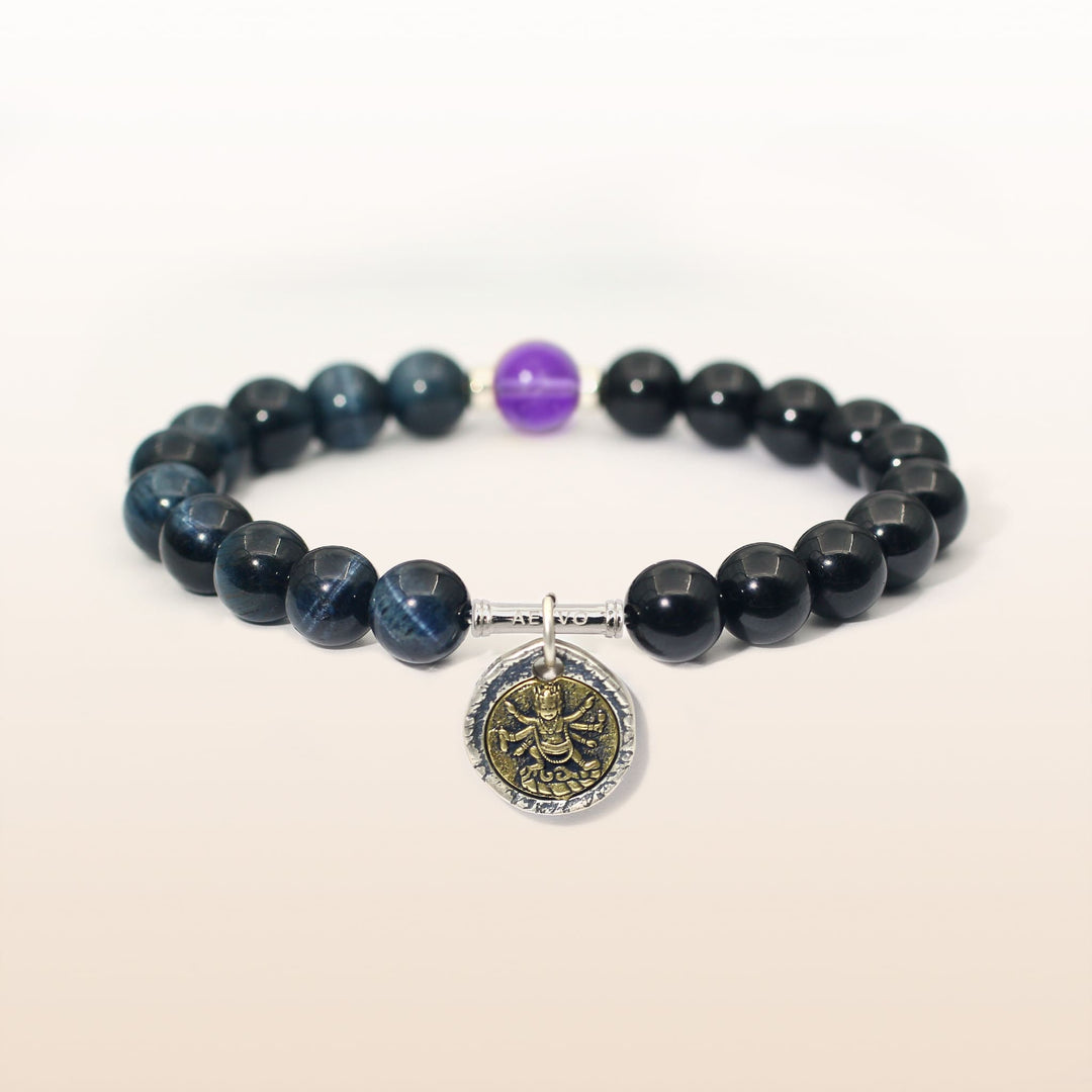 Mahakala Amethyst Aries Guardian Bracelet