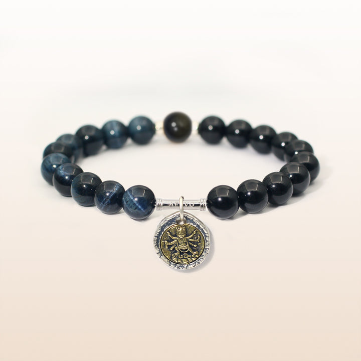 Mahakala Garnet Scorpio Guardian Bracelet