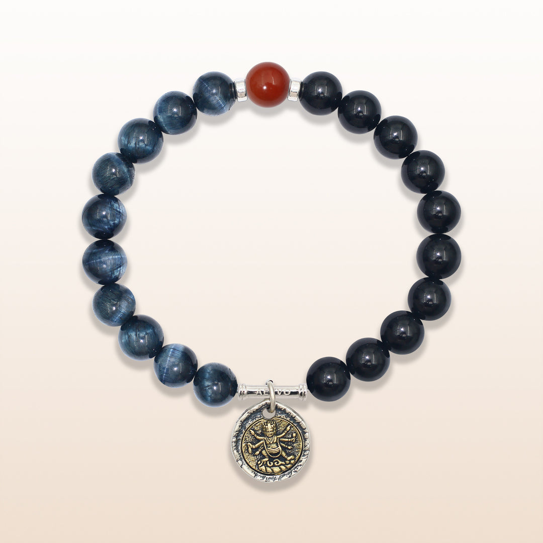 Mahakala Red Agate Cancer Guardian Bracelet