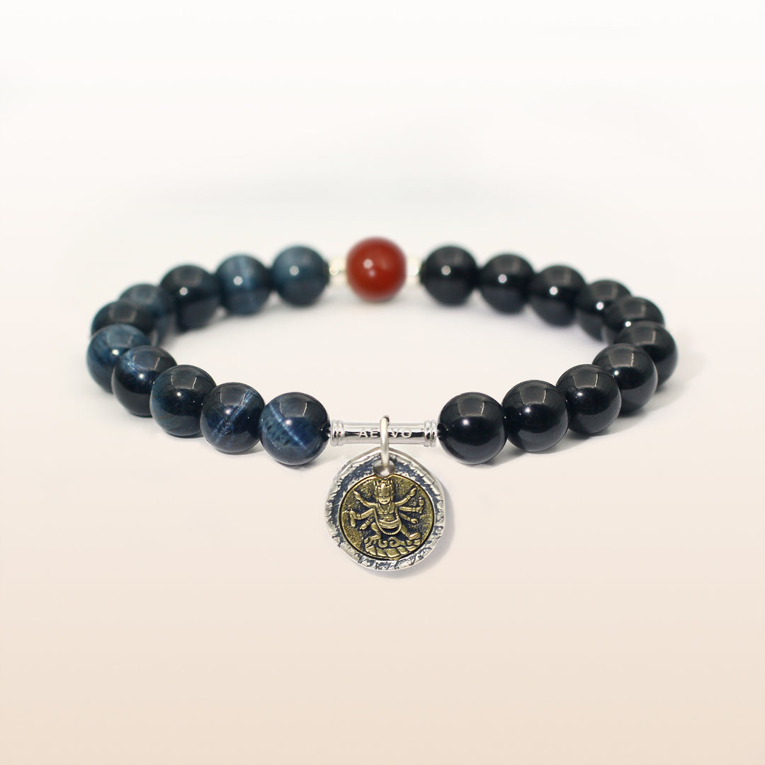 Mahakala Red Agate Cancer Guardian Bracelet