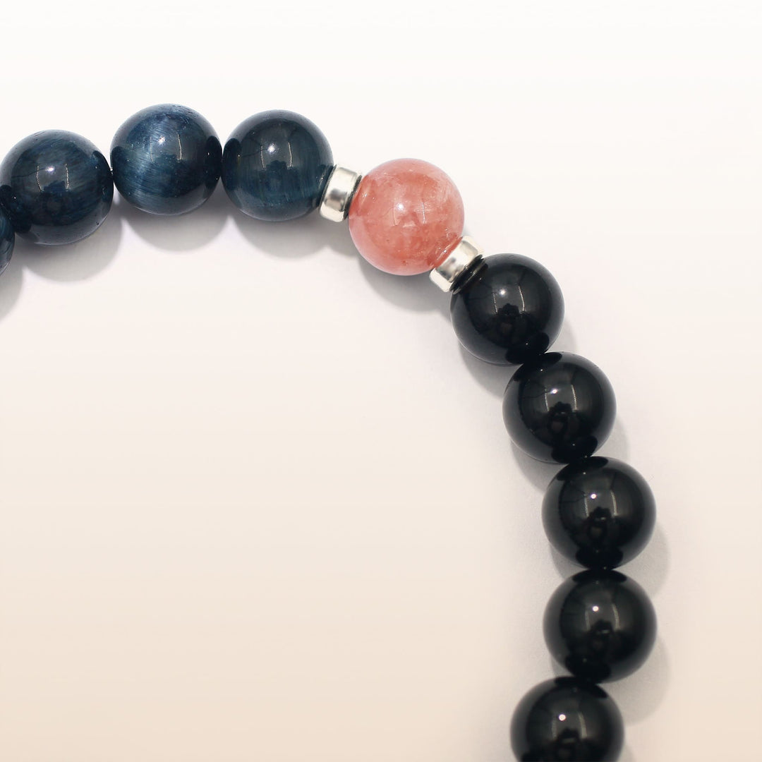 Mahakala Rhodochrosite Leo Guardian Bracelet