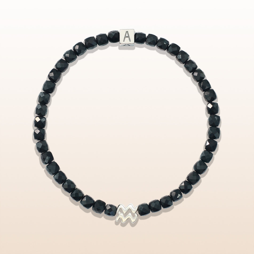 Obsidian Aquarius Guardian Bracelet