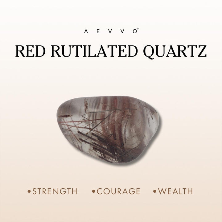 The Power of Belief - Tibetan Red Rutilated Quartz Bracelet