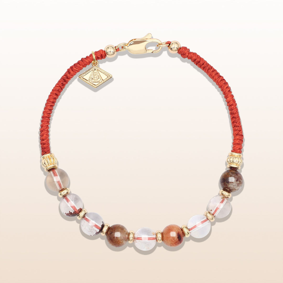 Red Phantom Quartz Virgo Guardian Bracelet