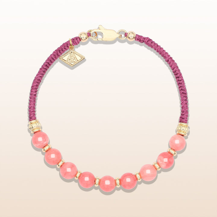 Rhodochrosite Leo Guardian Bracelet