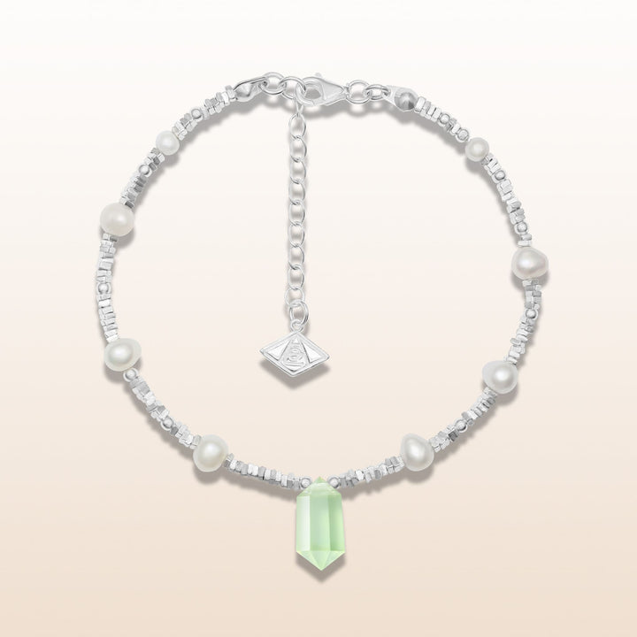 Silver Prehnite Aquarius Guardian Bracelet