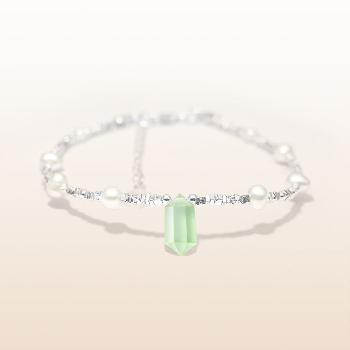 Silver Prehnite Aquarius Guardian Bracelet